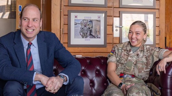 Prince William pays tribute to TikToker army medic following her death aged 25