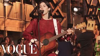 Gracie Abrams Performs "That's So True" & "I Feel the Earth Move" Live at Vogue World: Hollywood