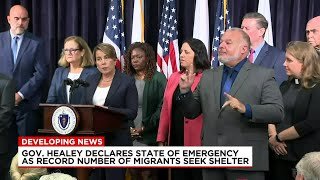 Gov. Healey issues state of emergency amid influx of migrant families
