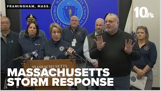 Massachusetts Gov. Healey updates state's response to snowstorm