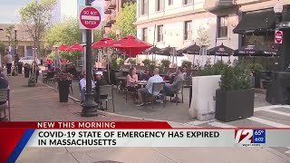 State of emergency ends in Massachusetts