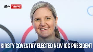 Ex-Olympian Kirsty Coventry elected new IOC president