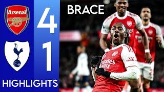 Arsenal Vs Tottenham 4-1 Highlights & GoalS •  Viktor Gyökeres & Eberechi Eze Brace 