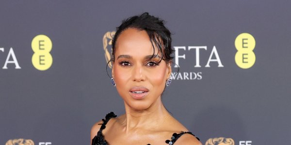 Kerry Washington Dazzles in Totally Side-Baring Apron Gown Held Together By Straps at BAFTAs 2026