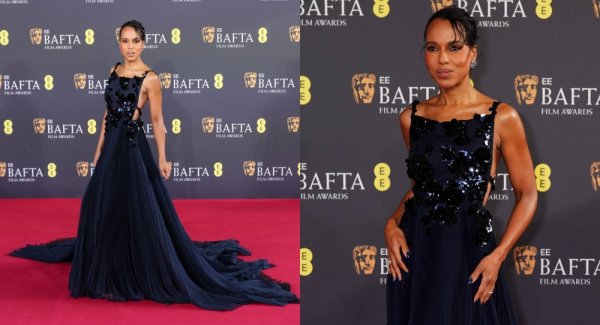 Kerry Washington Makes Her BAFTA Debut in Custom Prada