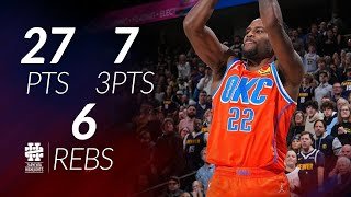 Cason Wallace 27 pts 7 threes 6 rebs vs Nuggets 25/26 season