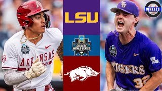 #6 LSU vs #3 Arkansas | College World Series Opening Round | 2025 College Baseball Highlights
