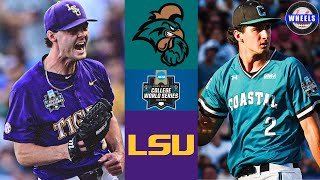 #13 Coastal Carolina vs #6 LSU (Great!) | Finals Game 1 College World Series | 2025 College Baseball