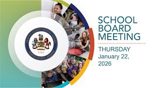 1/22/2026 - FCPS School Board Meeting