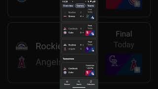 MLB Baseball Scores #mlb #baseball #majorleaguebaseball