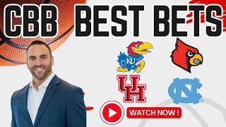 Kansas vs Houston | Louisville vs UNC Predictions and Best Bets | Best CBB Picks Feb 23, 2026