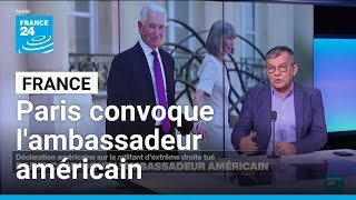 Paris convoque l'ambassadeur américain suite aux déclarations sur le militant d'extrême droite tué