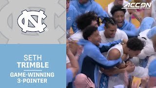 Seth Trimble Hits The Game-Winning 3 For North Carolina Over Duke