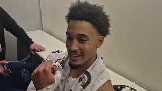 Caleb Wilson, Henri Veesaar and an emotional Seth Trimble after #UNC's win over Duke