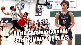 UNC Commit Seth Trimble TOP 10 PLAYS!! Most EXCITING Hooper in HS Basketball?!
