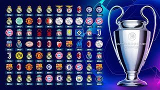 TODOS los CAMPEONES de la CHAMPIONS LEAGUE 🏆🌟 (1956-2025)