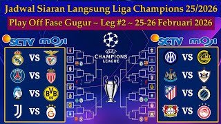 Jadwal Liga Champions Live SCTV - Real Madrid vs Benfica - Play Off Fase Gugur Leg 2 UCL 2025/2026