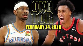 Oklahoma City Thunder vs Toronto Raptors Full Game Highlights – February 24, 2026 | NBA Season
