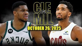 Milwaukee Bucks vs Cleveland Cavaliers Full Game Highlights - October 26, 2025 | NBA Season