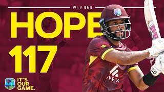 🤩 Another Ton In The Books | Shai Hope Smashes 17th ODI Hundred | West Indies v England