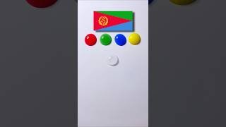 Eritrea 🇪🇷 Flag color mixing #waterdrop #colormixing #shorts #satisfying