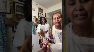 Mom and Son Eritrean Kirar dance #eritrea #shorts #tigrinyamusic