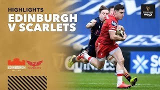 3 Minute Highlights: Edinburgh v Scarlets | Round 13 | Guinness PRO14 2020/21