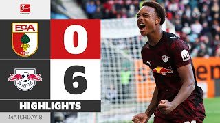 6(!) GOALS! Leipzig Show NO MERCY! | FC AUGSBURG - RB LEIPZIG | Highlights | Matchday 8 – Bundesliga