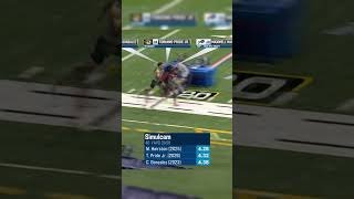 Toriano Pride Jr. is in good company with his 40 time