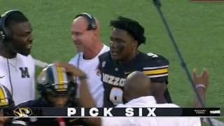 Missouri's Toriano Pride Jr. LEAPS to make an incredible snag for pick-six 🔥 | ESPN College Football