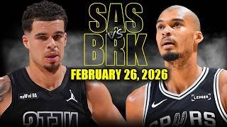 San Antonio Spurs vs Brooklyn Nets Full Game Highlights – February 26, 2026 | NBA Season