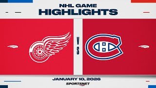 NHL Highlights | Red Wings vs. Canadiens - January 10, 2026