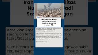 Konflik Memanas: Iran Sebut Natanz Diserang Israel–AS, Dunia Khawatir Perang Lebih Besar