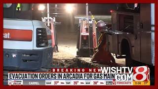 Evacuation order partially lifted in Arcadia, Indiana, for gas main strike