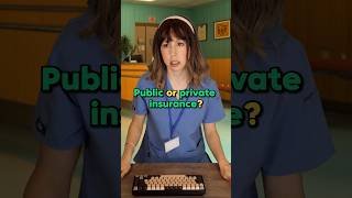 😒Private vs public health insurance 😭 #english #learnenglish