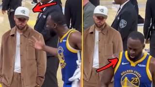 Steph Curry's Reaction To Draymond Green Speech During Last Night Warriors vs. Lakers Timeout!