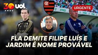 FLAMENGO DEMITE FILIPE LUÍS E PROVÁVEL SUCESSOR É LEONARDO JARDIM! MAURO CEZAR CONTA
