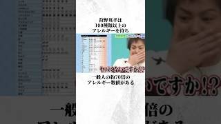 狩野英孝VS100種類のアレルギー