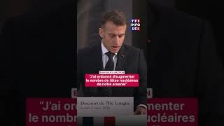 E. Macron annonce que la France va augmenter le nombre de ses têtes nucléaires