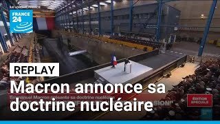 Replay : la France va renforcer son arsenal de têtes nucléaires, annonce Emmanuel Macron