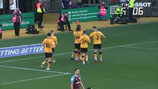 Newport County v Tranmere Rovers highlights