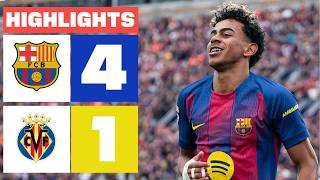 FC BARCELONA 4 - 1 VILLARREAL CF | RESUMEN LALIGA EA SPORTS