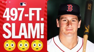 WOW! 😱 Top prospect Roman Anthony absolutely CRUSHED this 497-ft GRAND SLAM!