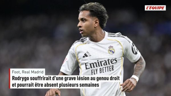 Football - Liga : Rodrygo souffrirait d'une grave lésion au genou droit