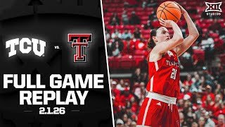 #12 TCU vs. #21 Texas Tech Full Game Replay (2.1.2026) | 2025-26 Big 12 Women's Basketball