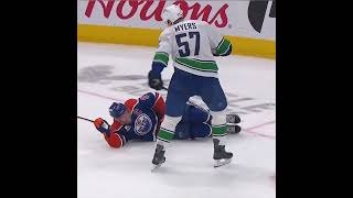 Tyler Myers has been fined $2,500 for slashing Connor McDavid in a sensitive area. Fair punishment?