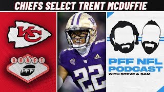 TRADE - Kansas City Chiefs select CB Trent McDuffie #21 Overall | 2022 NFL Draft | PFF
