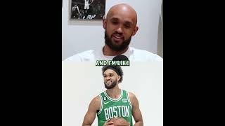 Derrick White revealed how Gregg Popovich told him the Spurs traded him 🤣 (via @whitenoisepod_/IG)