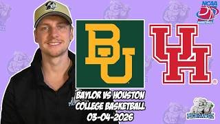 Baylor vs Houston 3/4/26 Free College Basketball Picks and Predictions | NCAAB Pick