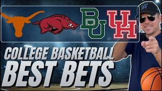 Wednesday BEST College Basketball Picks! Texas vs Arkansas | Baylor vs Houston